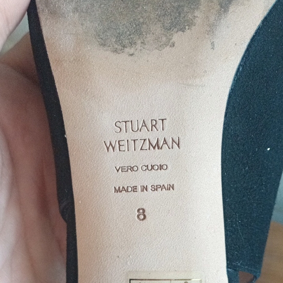 Stuart Weitzman Elegant Black Pointed Heels - Picture 3 of 4